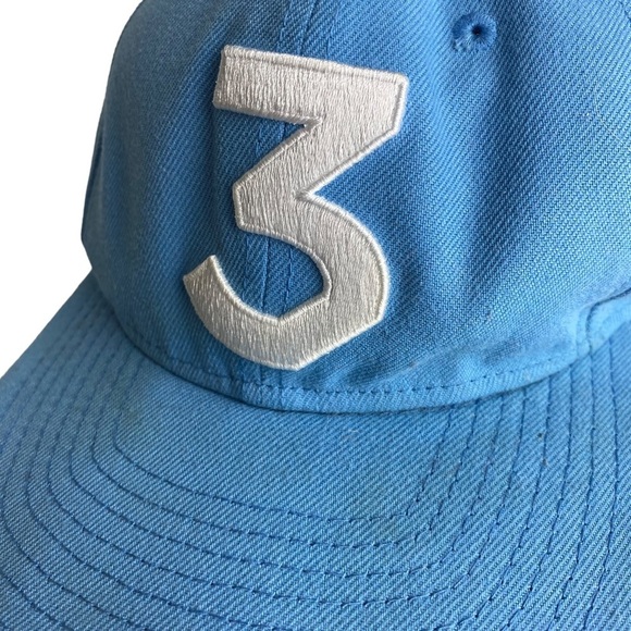 Chance the Rapper 3 New Era Cap Hat Snapback Authentic Blue White Limited - Picture 2 of 9